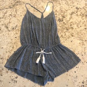 SOLD Blue and white Ripcurl shorts romper